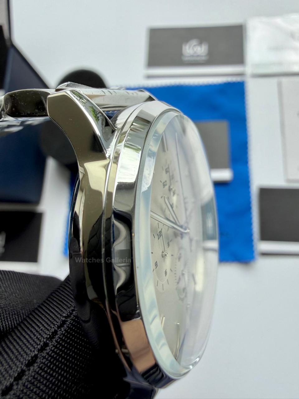 Pagani Design PD2720K Pilot Watch Silver SS | Flight Chronograph 46.5mm Seiko VK67 Mecha Quartz Leather Strap