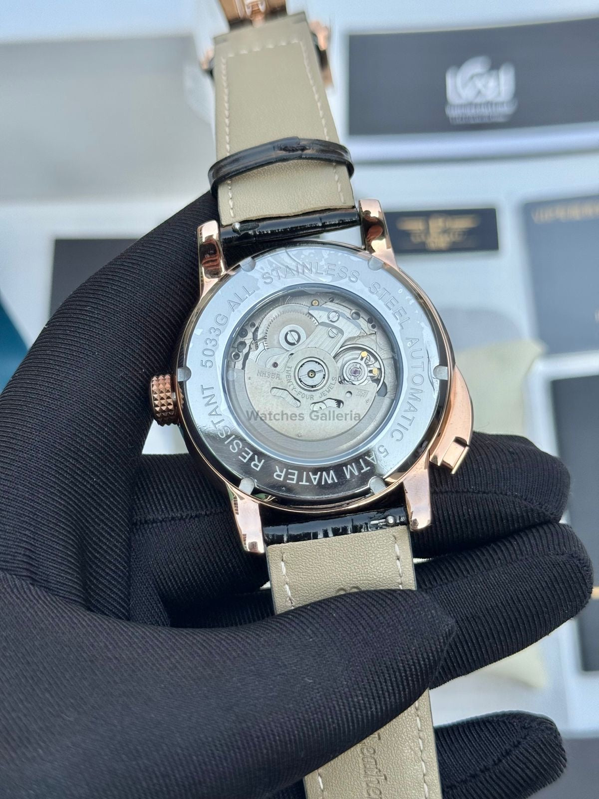 Pindu Design Casino Roulette Button Edition Automatic (Baguette Cut Diamonds) P6628 Watches Galleria