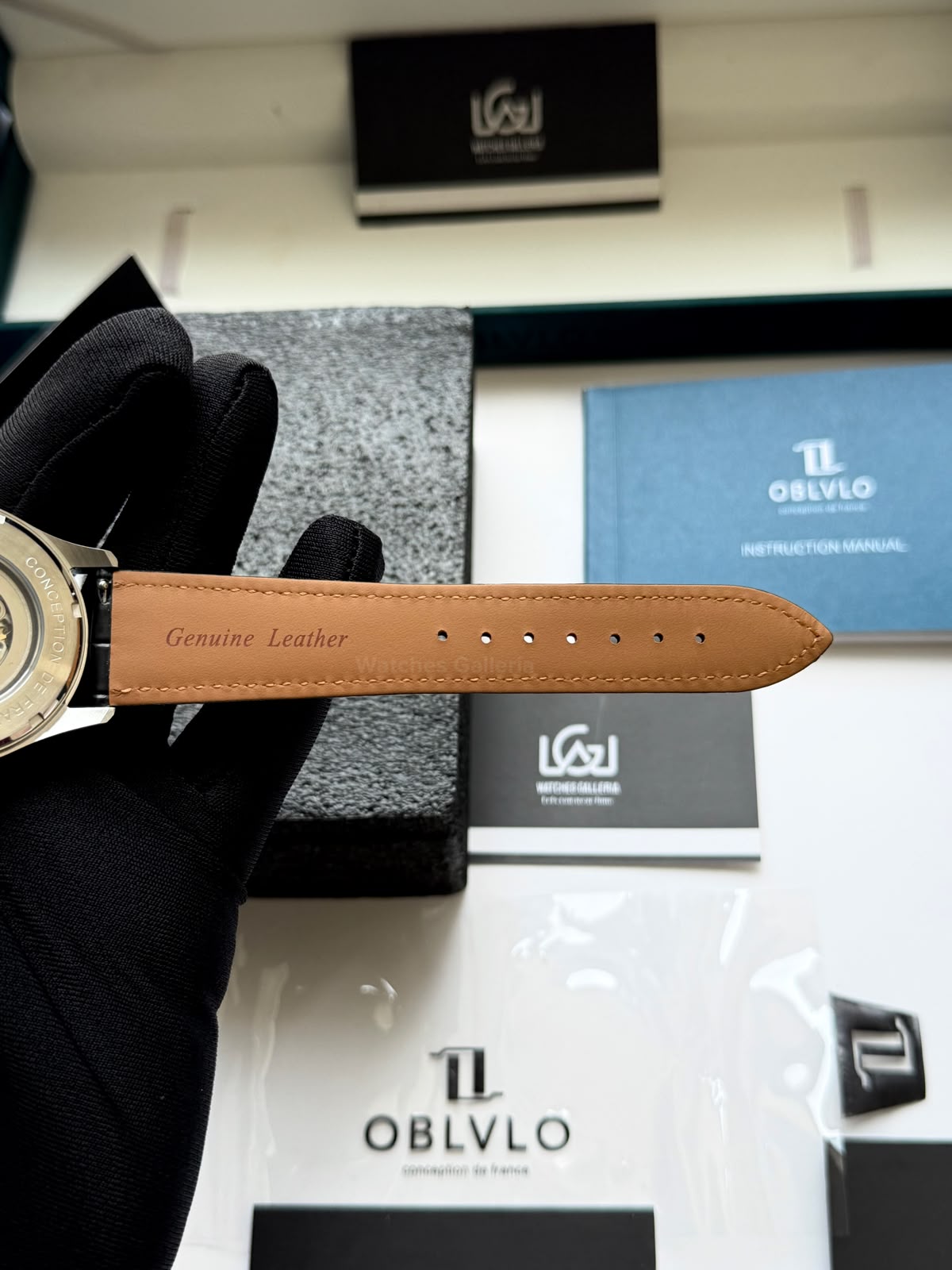 OBLVLO GC (Black Blue Silver) Grand Complications Celestial Automatic Watch Brown & Black Dial with Rose Gold Details, Moving Constellation & Earth Display – OBLVLOGC | Oblvlo