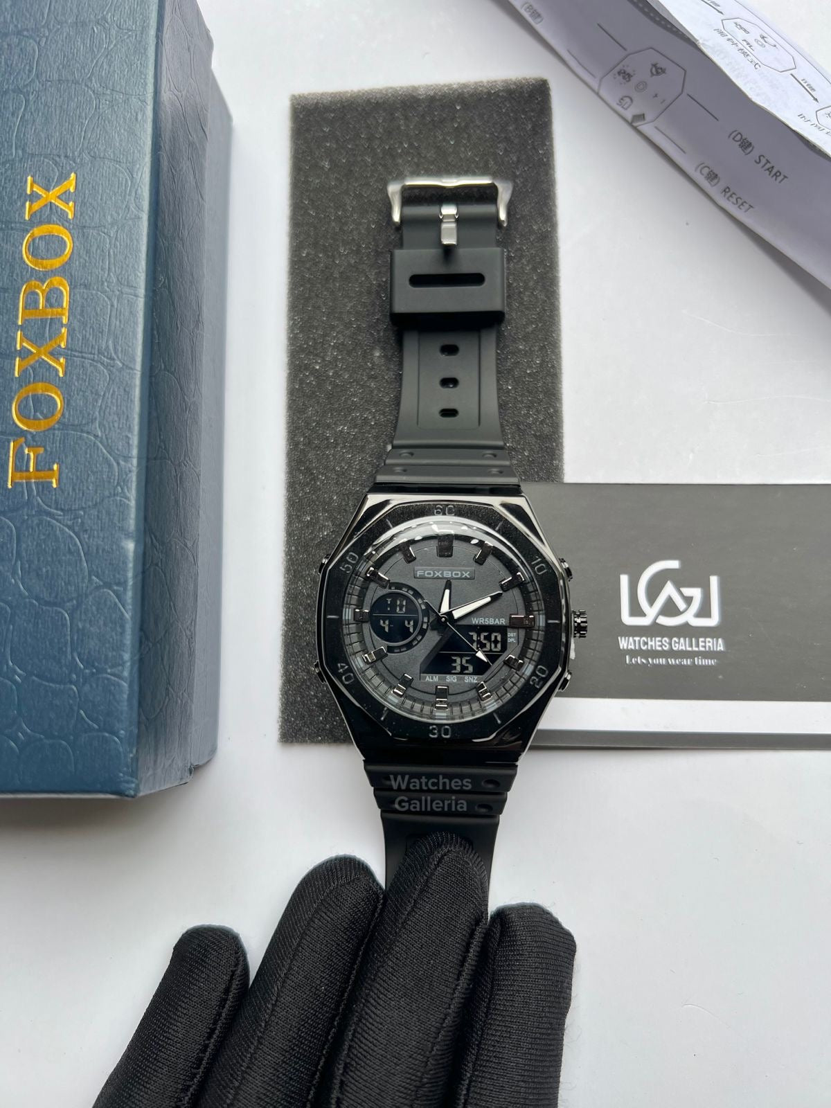 Foxbox Oak Analog Digital (Black) FB0030