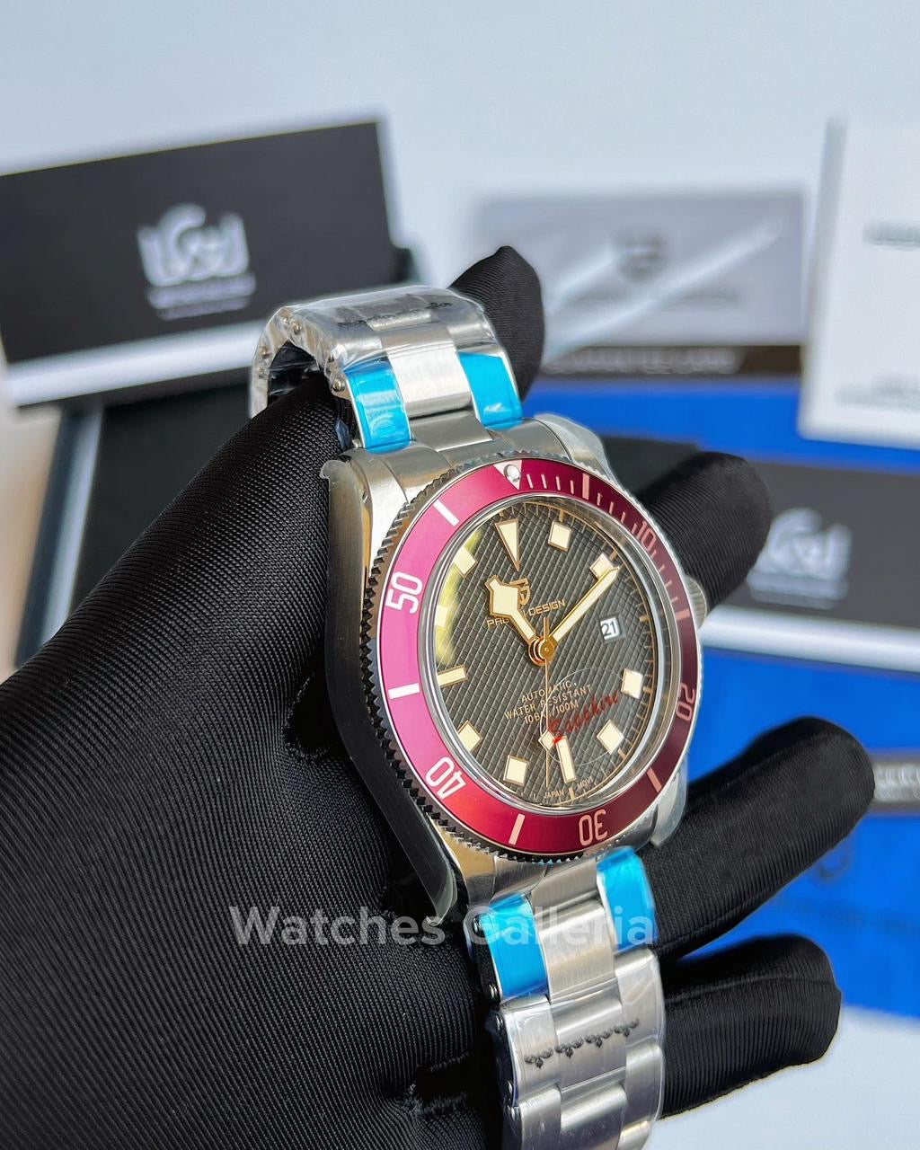 Pagani Design Black Bay Automatic (Red) PD1671