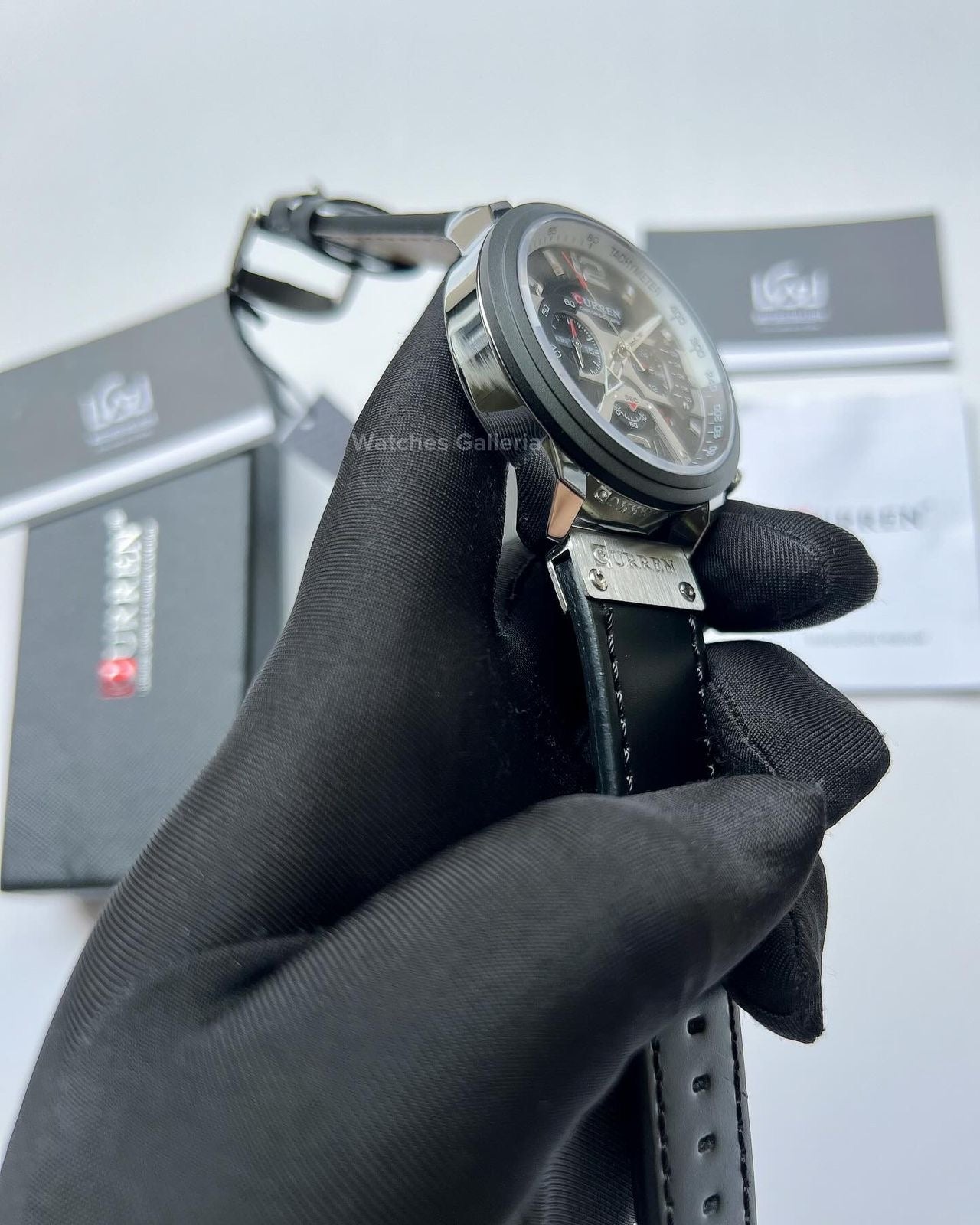 Curren Chronograph (Black) C8329 Watches Galleria