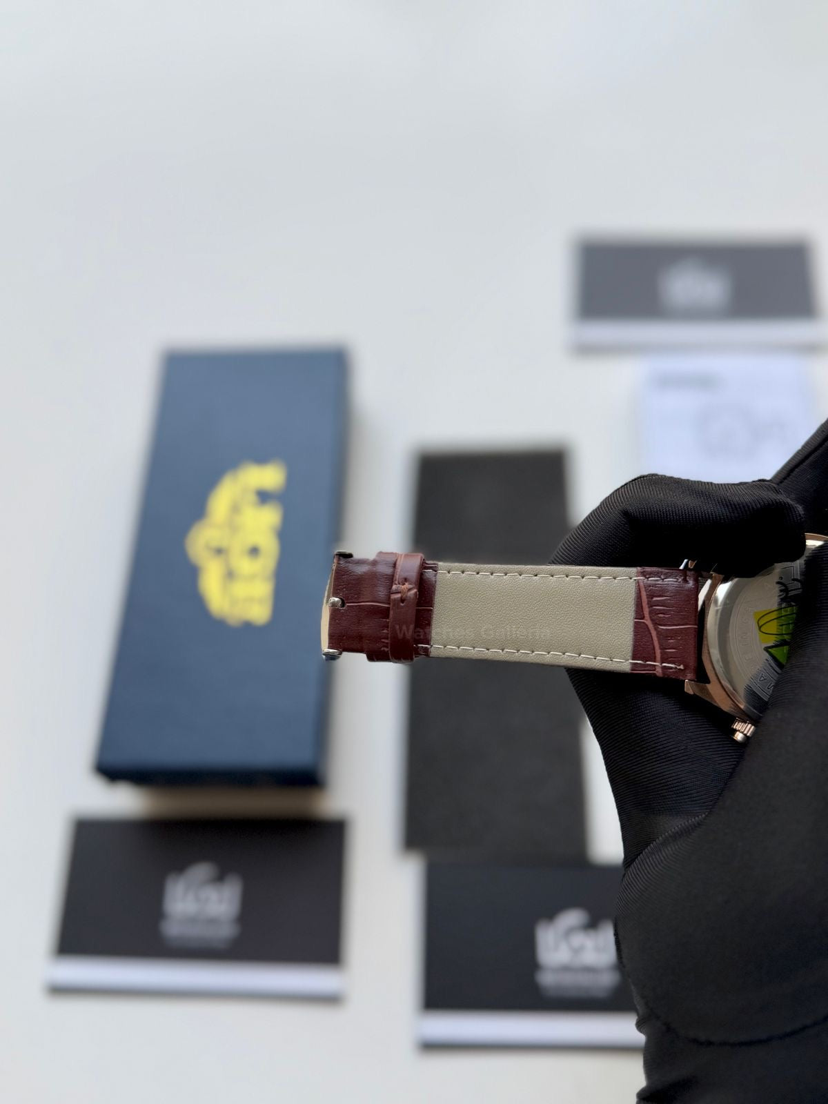 Lige Watch LG89107 Moonphase Chronograph (Brown/Black/Gold) Lige Watch in Pakistan