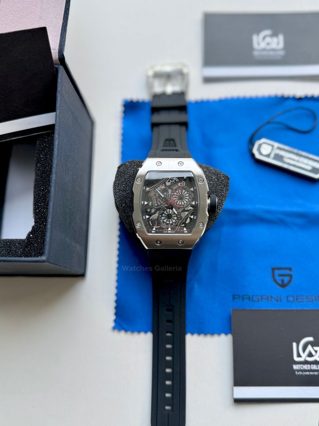 Pagani Design Tonneau Calendar Quartz PDys012 (Black) Pagani Design in Pakistan