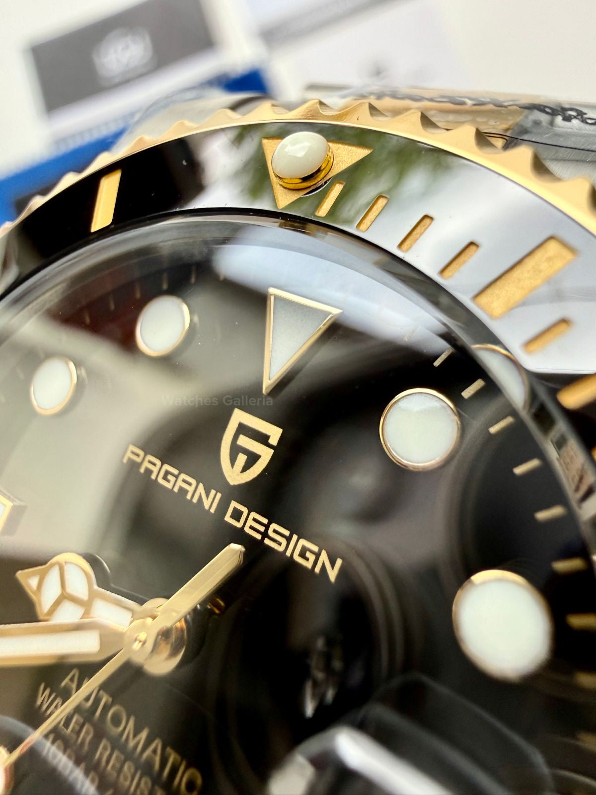 Pagani Design Submariner Automatic PD1639 (Gold Black) Pagani Design in Pakistan