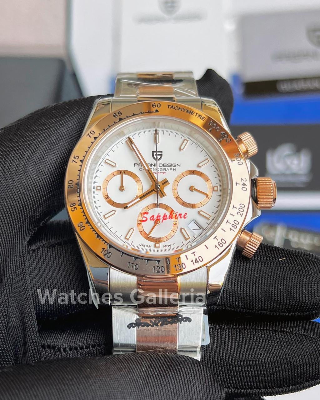 Pagani Design Daytona Quartz (Two Tone White) PD1644
