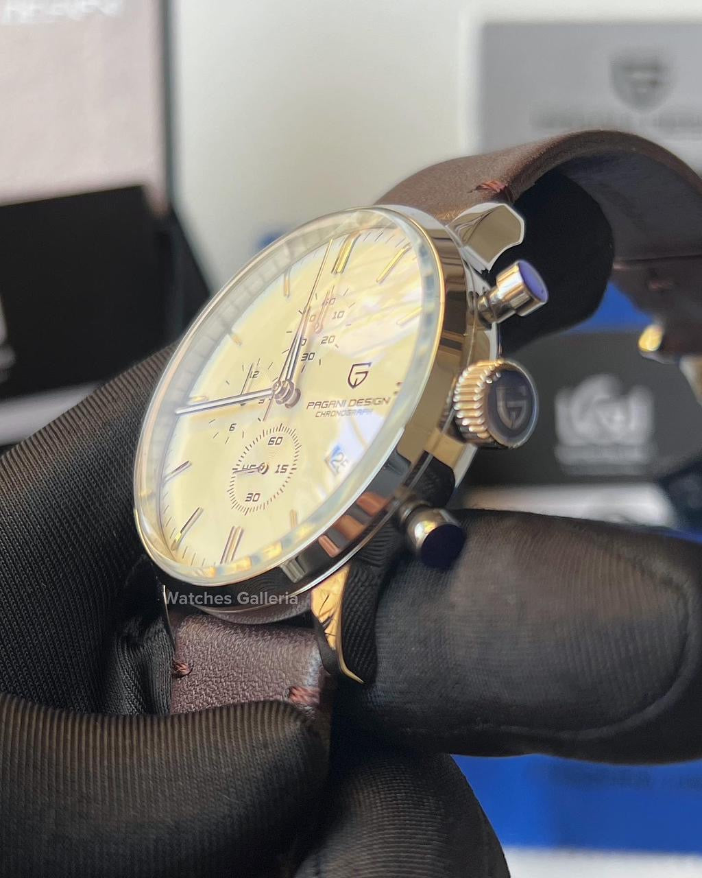 Pagani Design Flight Chronograph Quartz (Brown/Silver) PD2720