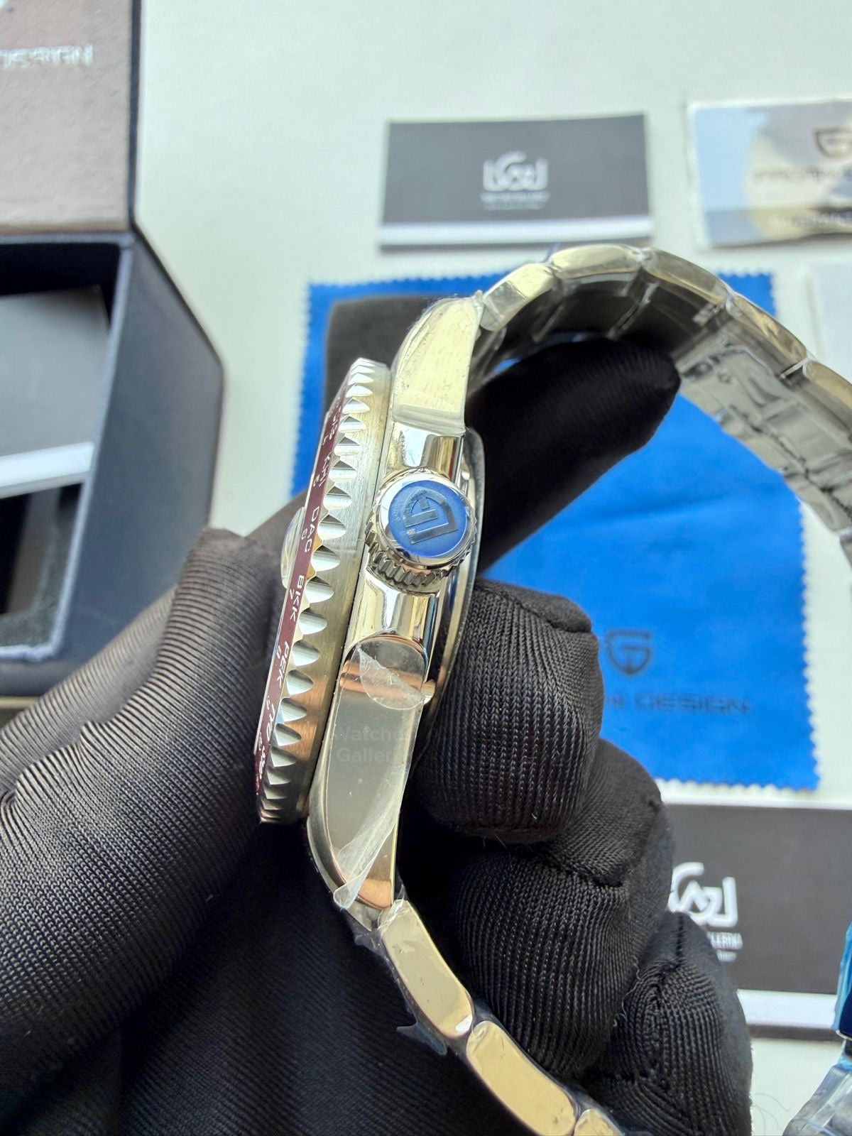 Pagani Design PD1758 World Time GMT Automatic (Red) | Pagani Design Pakistan | PD-1758