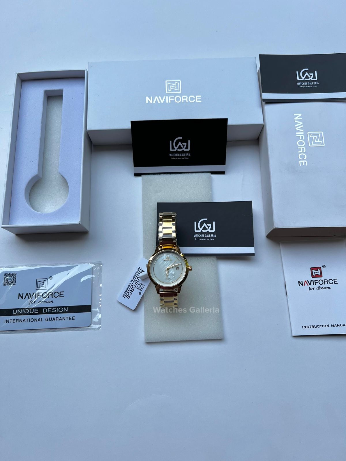 Naviforce Ladies Date Just (Gold) NF5008L Watches Galleria