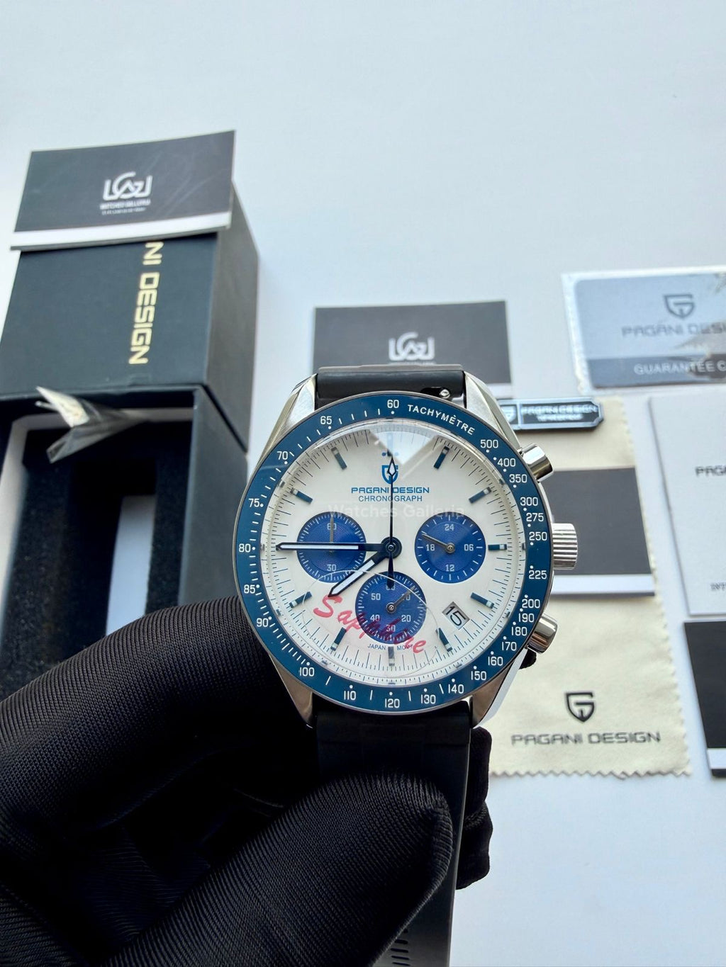 Pagani Design PD1701 Speedmaster Moonwatch Blue 40mm Chronograph – Seiko VK63 Quartz | Sapphire Crystal | 100M WR