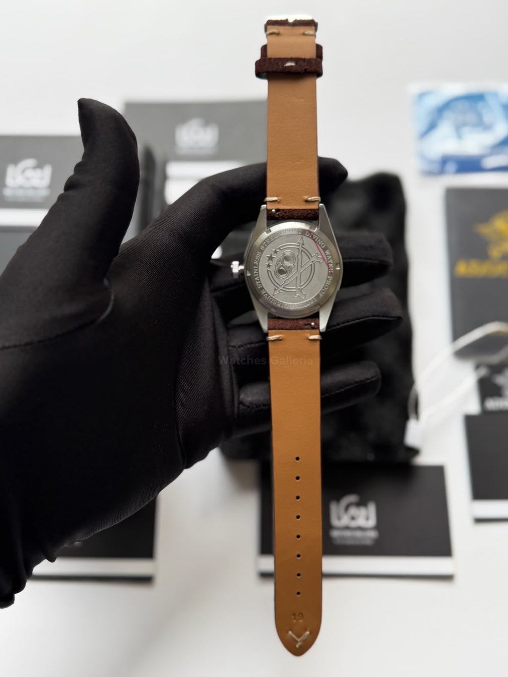 Addiesdive AD2030 Desert White Unisex Watch – 36mm Classic Desert Dial, Japan VH31 Quartz Movement, Blue Anti-Glare Mineral Glass & Genuine Suede Leather Strap