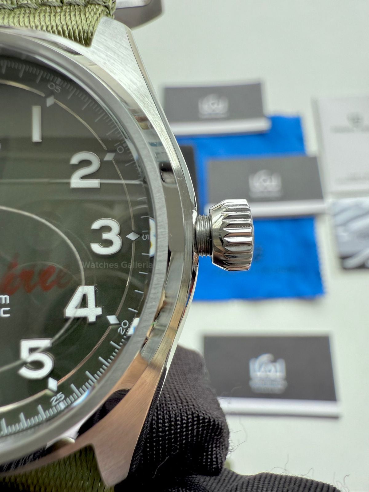 Pagani Design Spirit Pilot Automatic (Green-Nylon Bracelet) PD1717 Watches Galleria