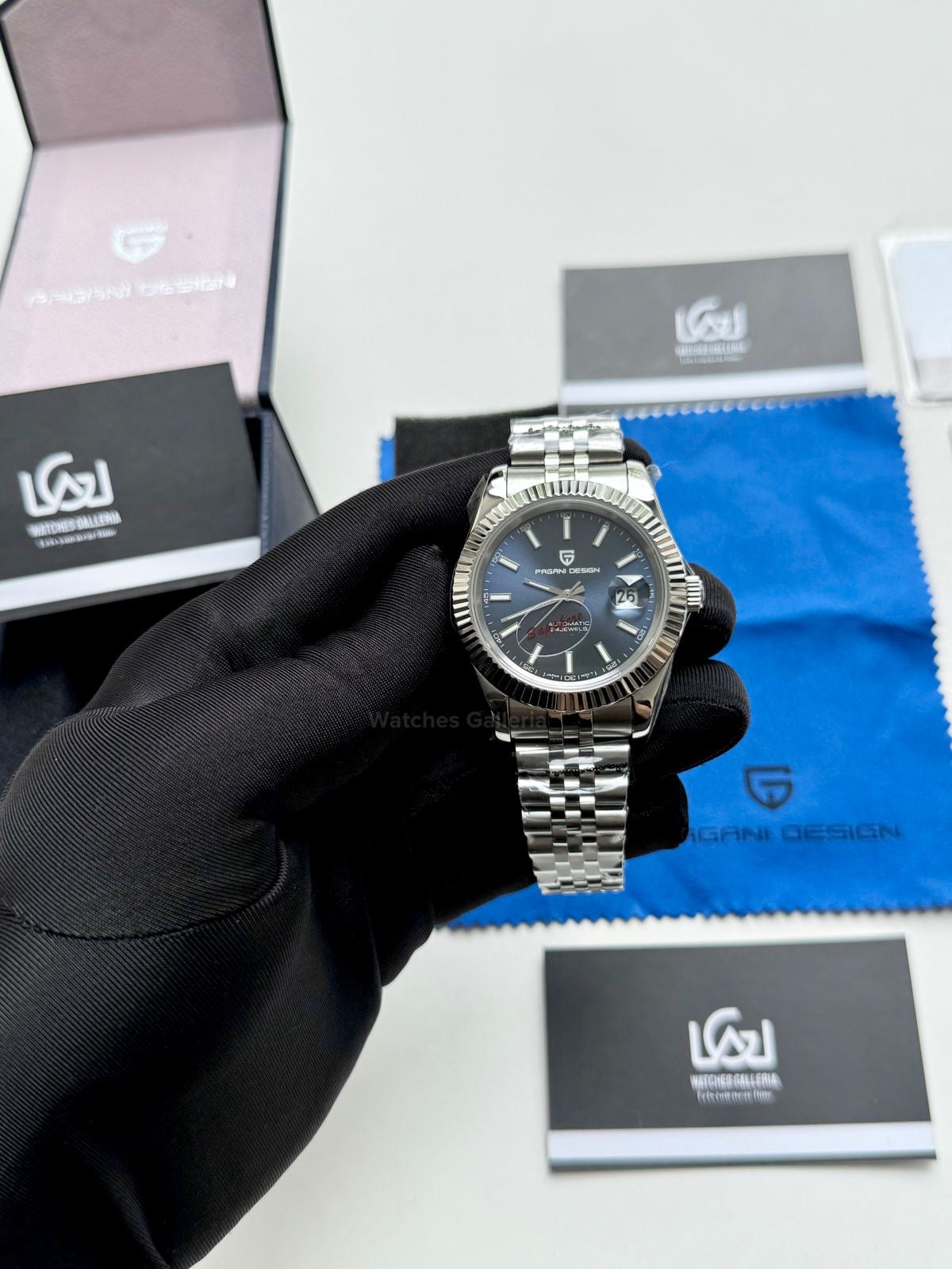 Pagani Design Datejust Automatic PD1645 (Blue) Pagani Design in Pakistan