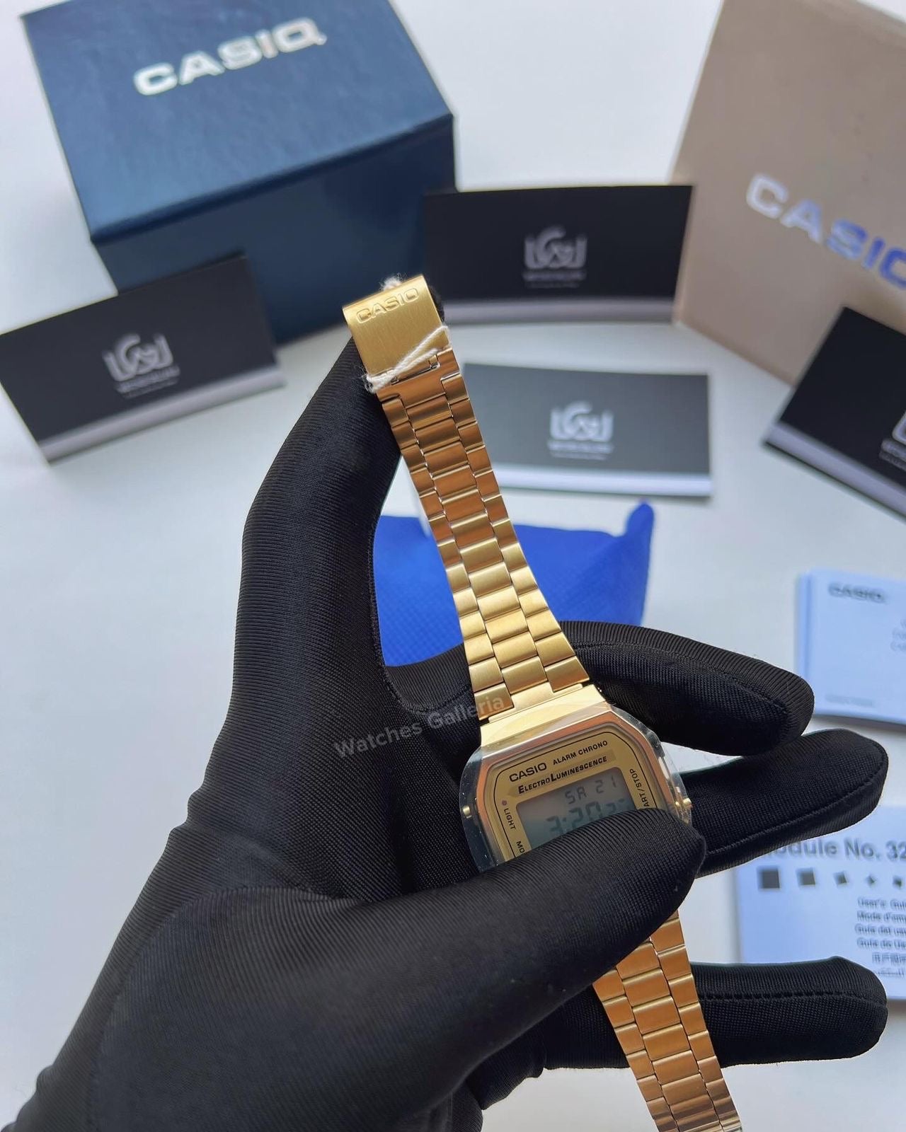 Casio Vintage Digital (Gold) A168WG Watches Galleria