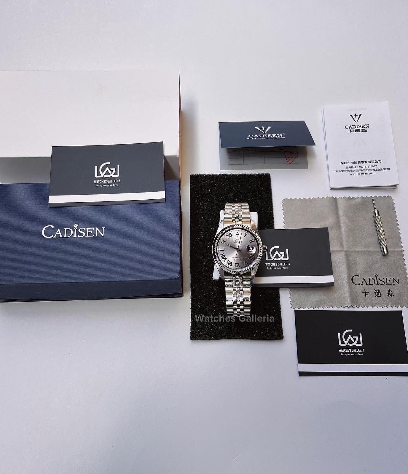 Cadisen Datejust Wimbeldon Automatic (Silver) C8211