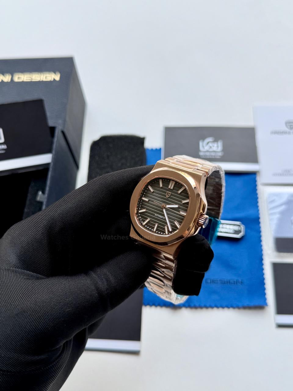 Pagani Design PD1728 Nautilus Automatic (Rose Gold Black Gradient) Pagani Design in Pakistan