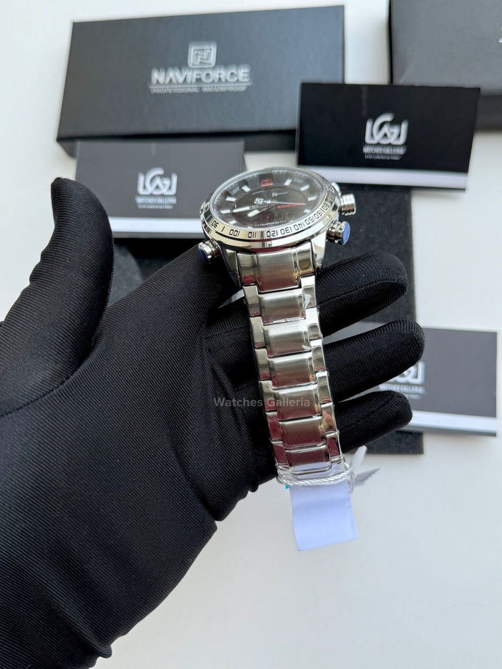 Naviforce Dual Analog and Digital Watch (Silver) NF9093M Watches Galleria