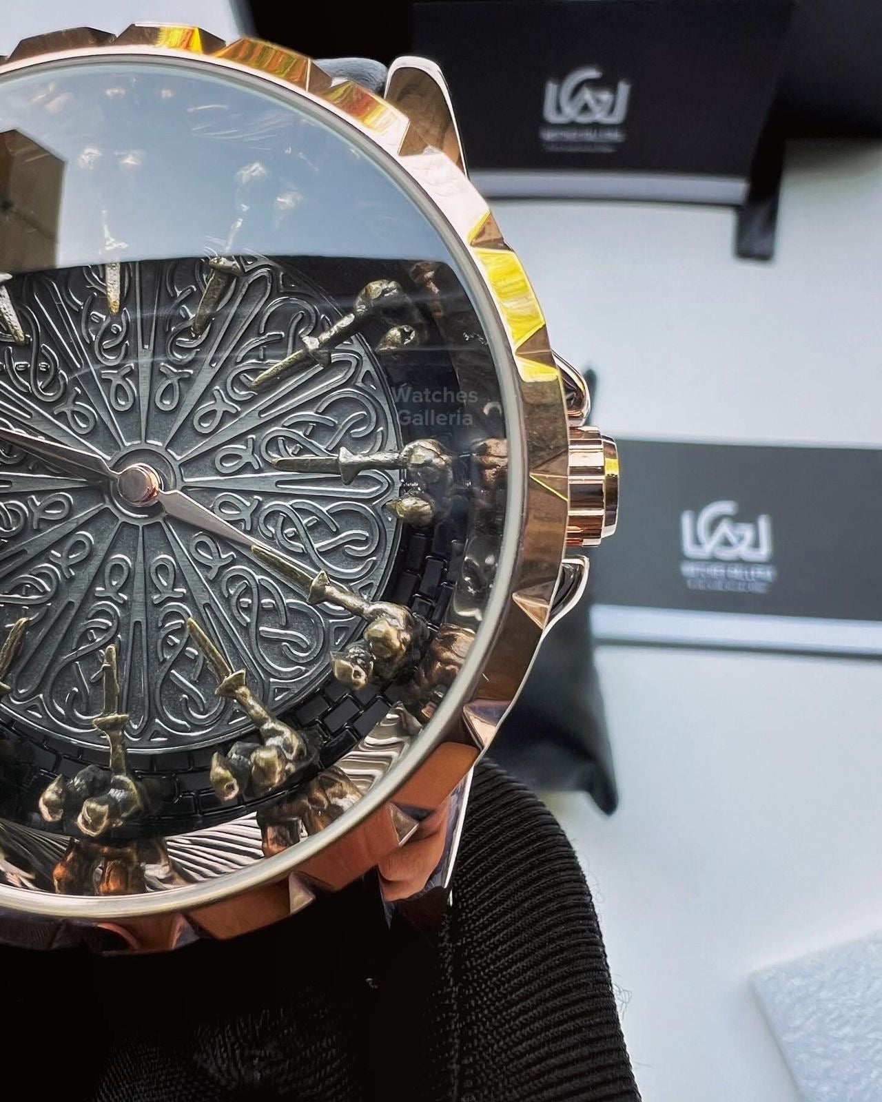Onola Round Table Watch Quartz (Rose Gold) ONL12RT Watches Galleria