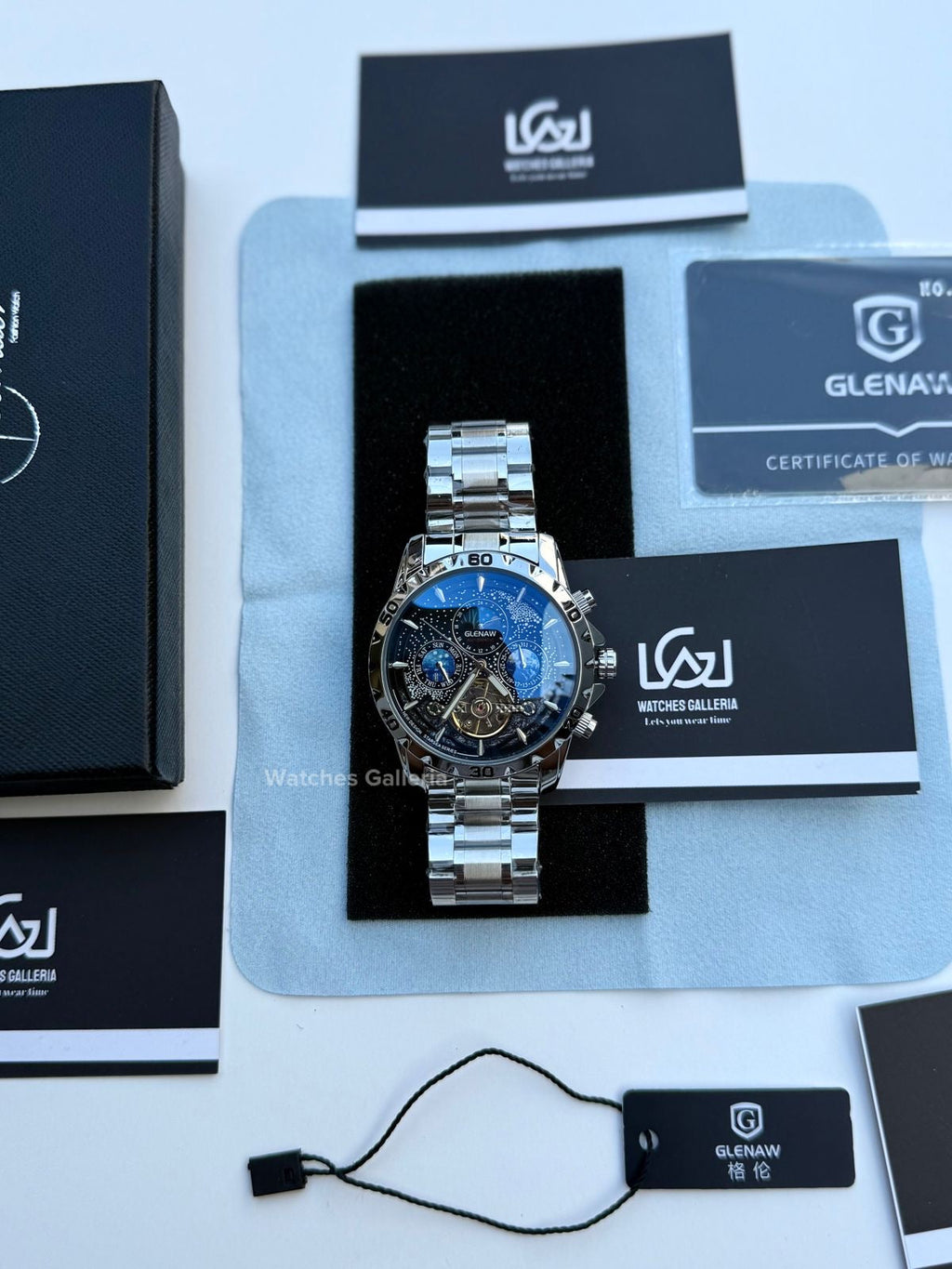 Glenaw Moonphase Automatic (Black) GL8919 Watches Galleria