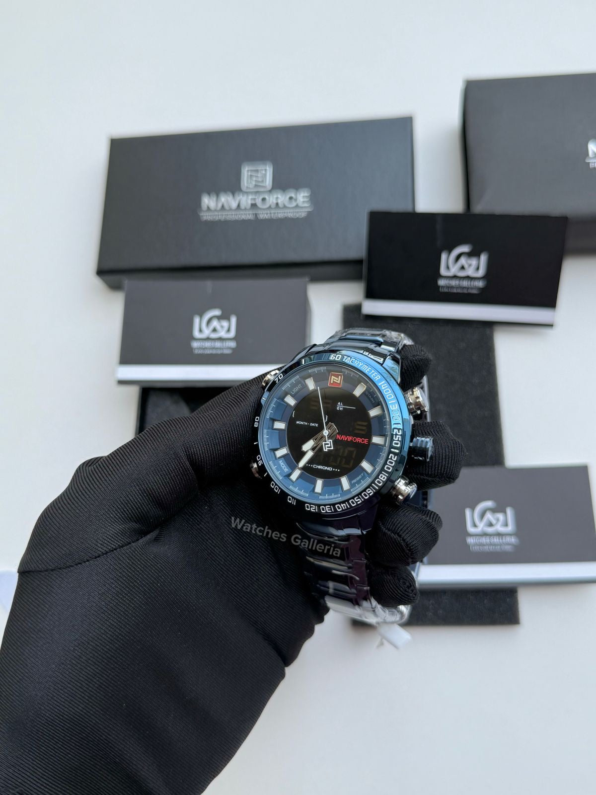 Naviforce Dual Analog and Digital Watch (Blue) NF9093M Watches Galleria