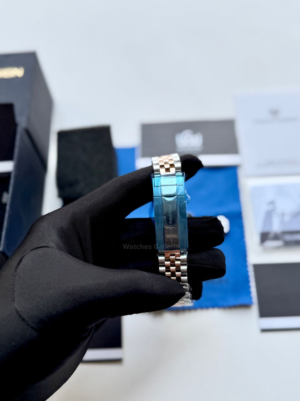 Pagani Design PD1752 Date Day Automatic (Two Tone Silver) New Release Pagani Design in Pakistan