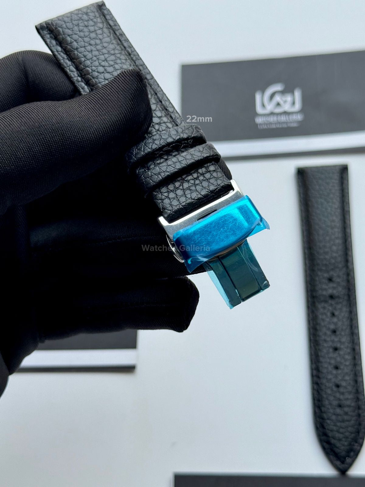 Premium Leather Strap 22mm | Master Lock Deployment Clasp | Universal Fit