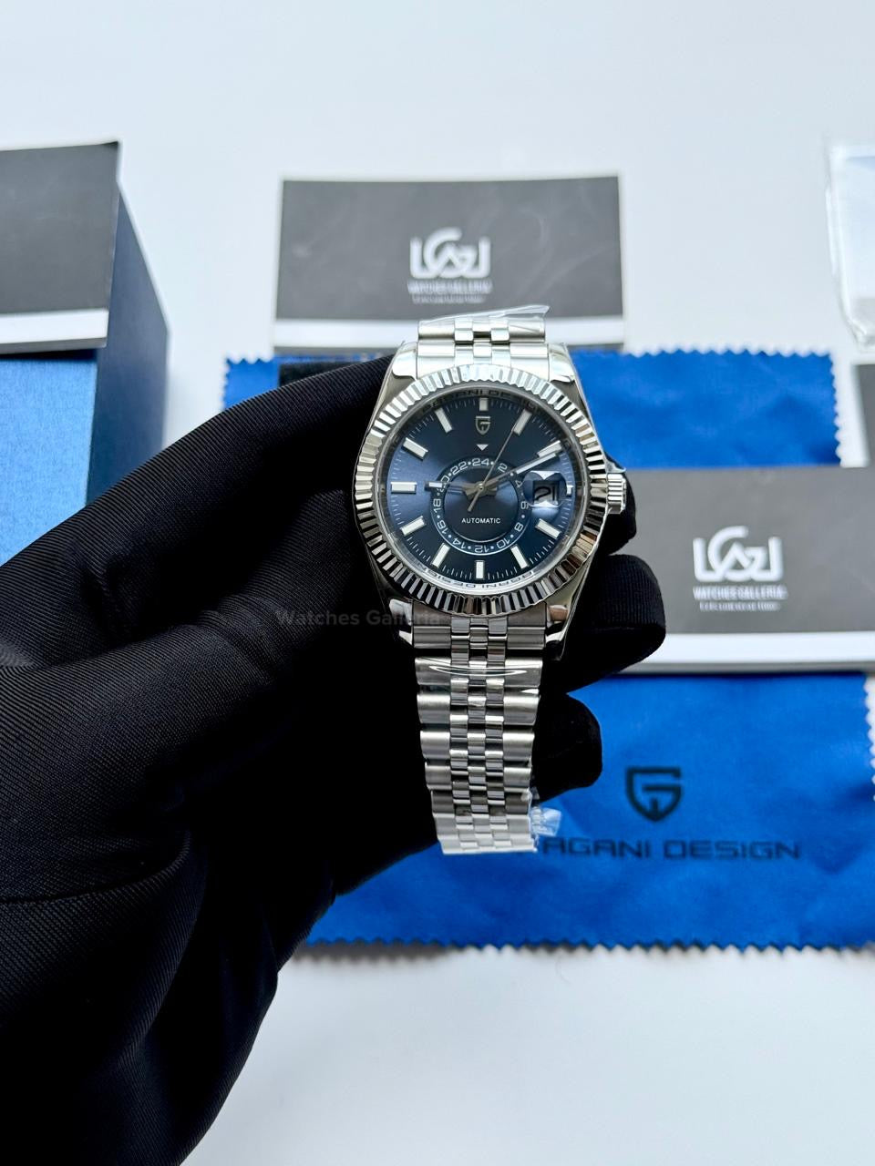 Pagani Design PD1888 Blue Sky Dweller Blue Dial Automatic GMT Watch – Limited Edition of 1000, Exclusive to Watches Galleria Pakistan