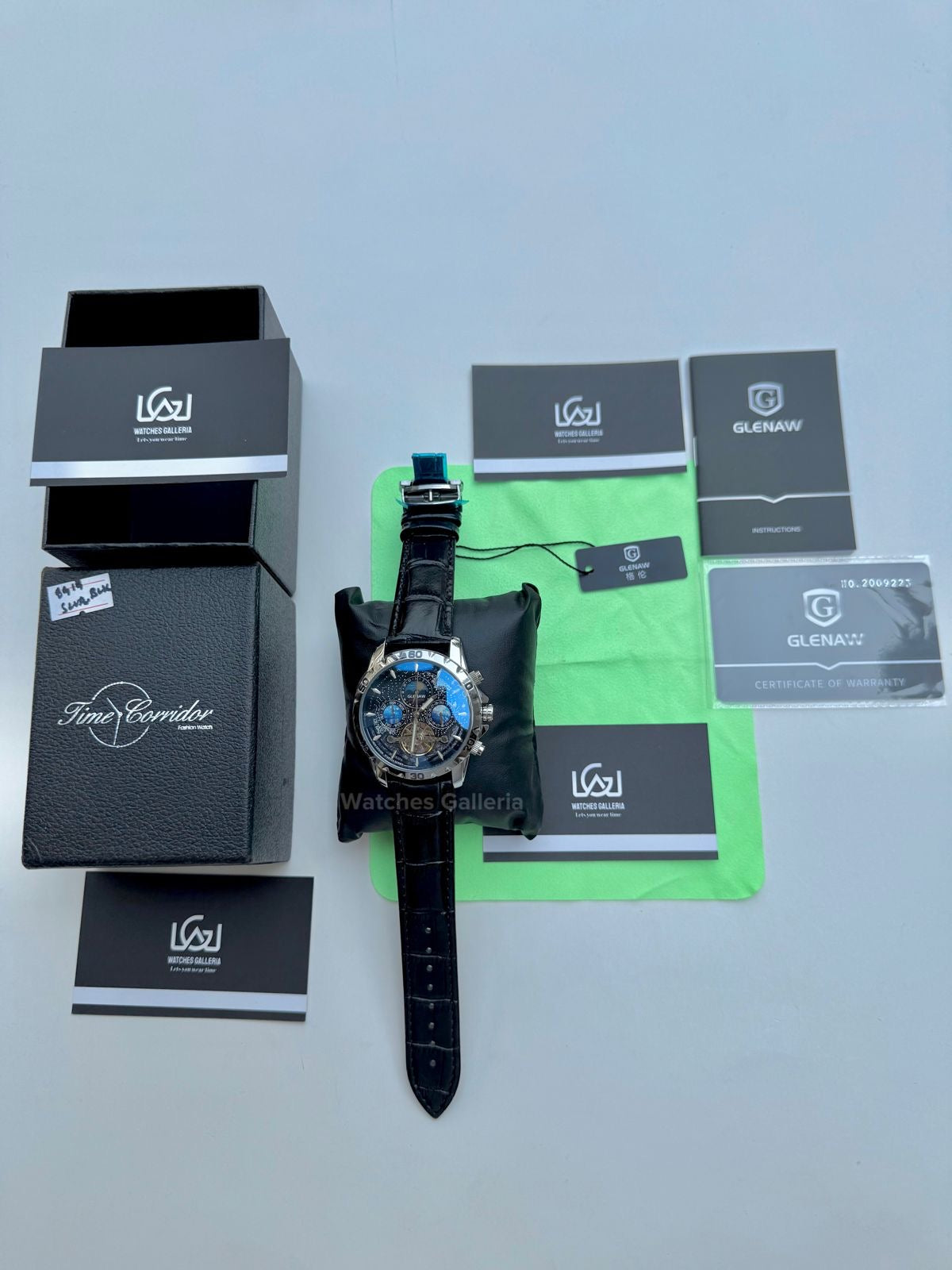 Glenaw Moonphase Automatic (Black) GL8919 Watches Galleria