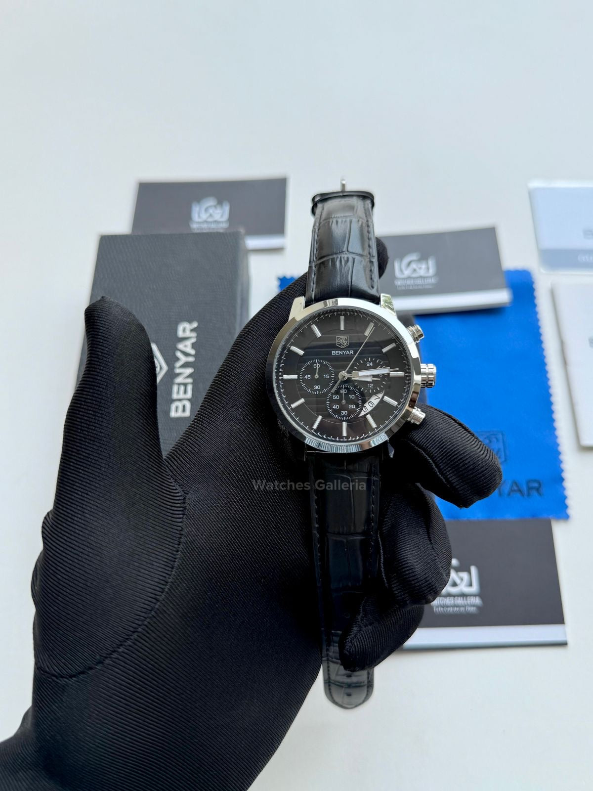 Benyar Classic Calendar Quartz (Black) BY5104 Watches Galleria
