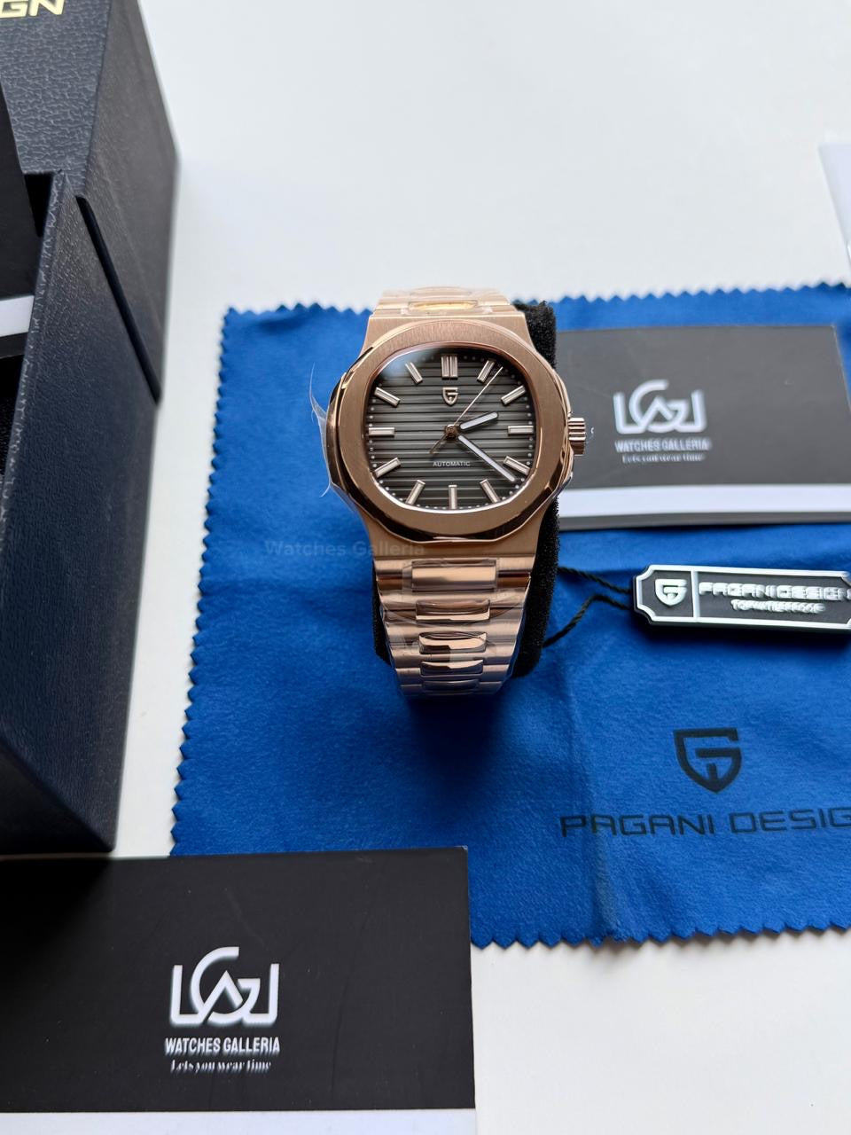 Pagani Design PD1728 Nautilus Automatic (Rose Gold Black Gradient) Pagani Design in Pakistan