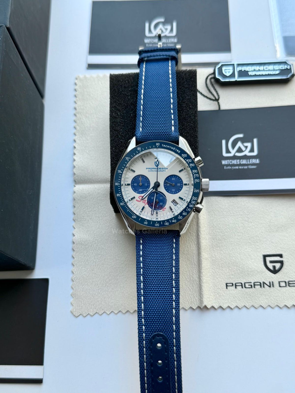 Pagani Design PD1701 Speedmaster Moonwatch Blue 40mm Chronograph – Seiko VK63 Quartz | Sapphire Crystal | 100M WR