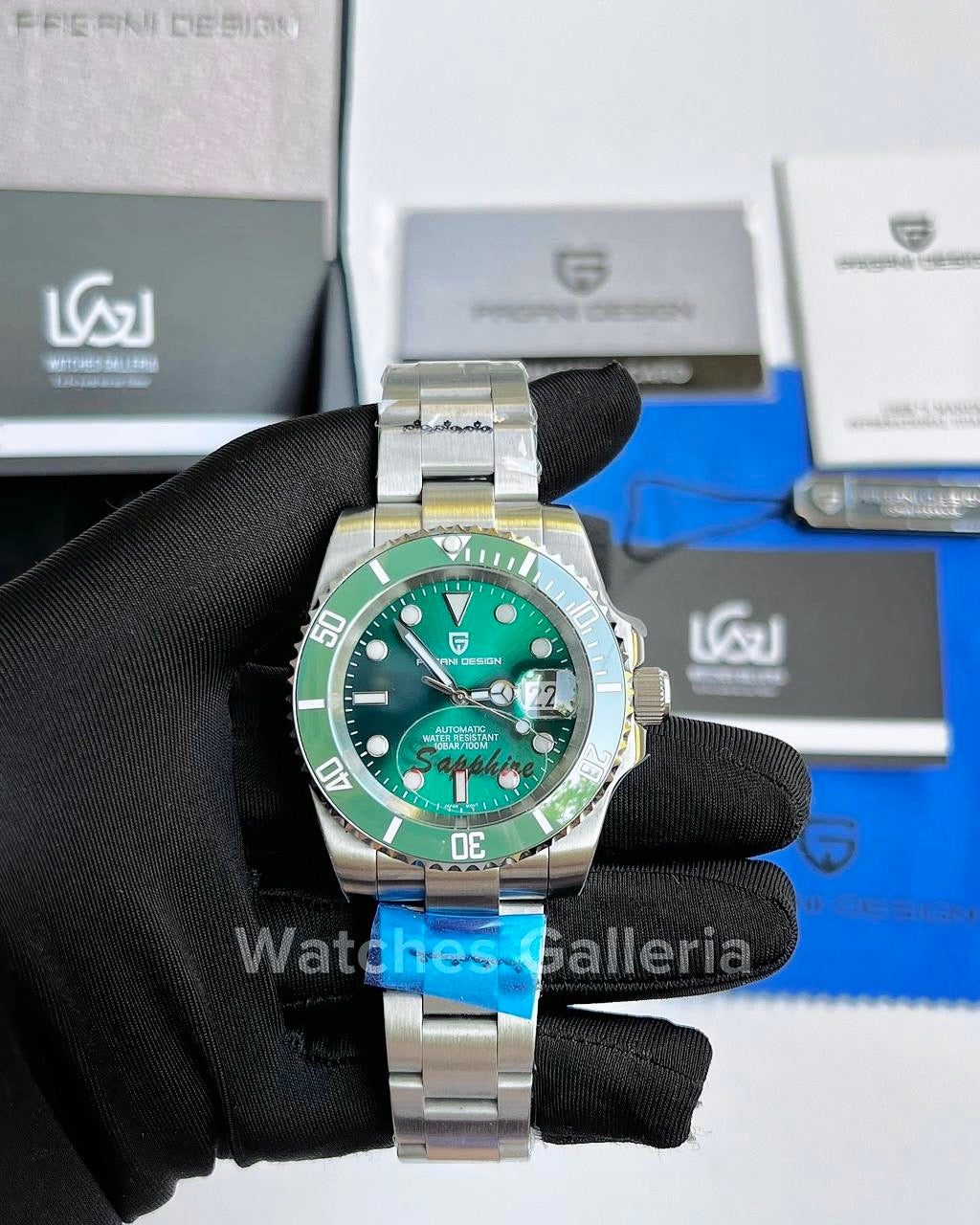 Pagani Design Submariner Hulk Automatic (Silver Green) PD1661