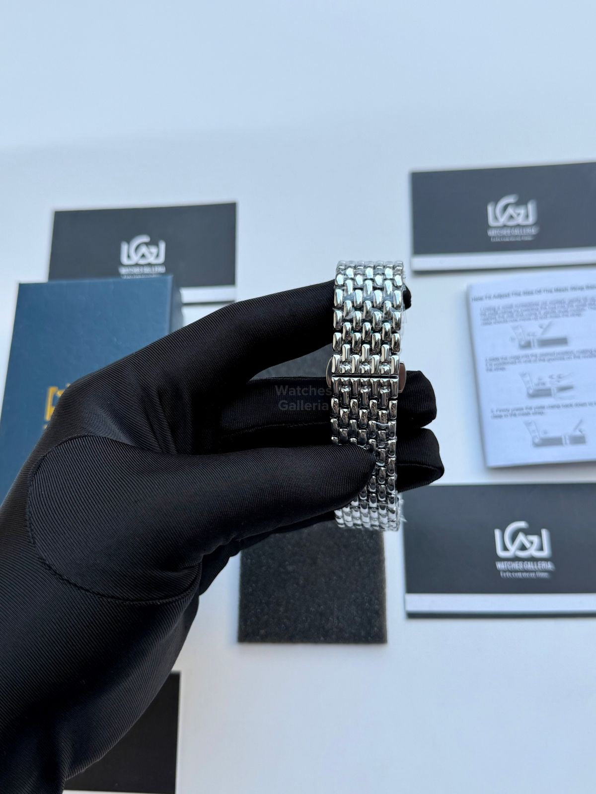 Lige 89156 Tank Women Watch Quartz (Silver/Black) Lige Women Watch