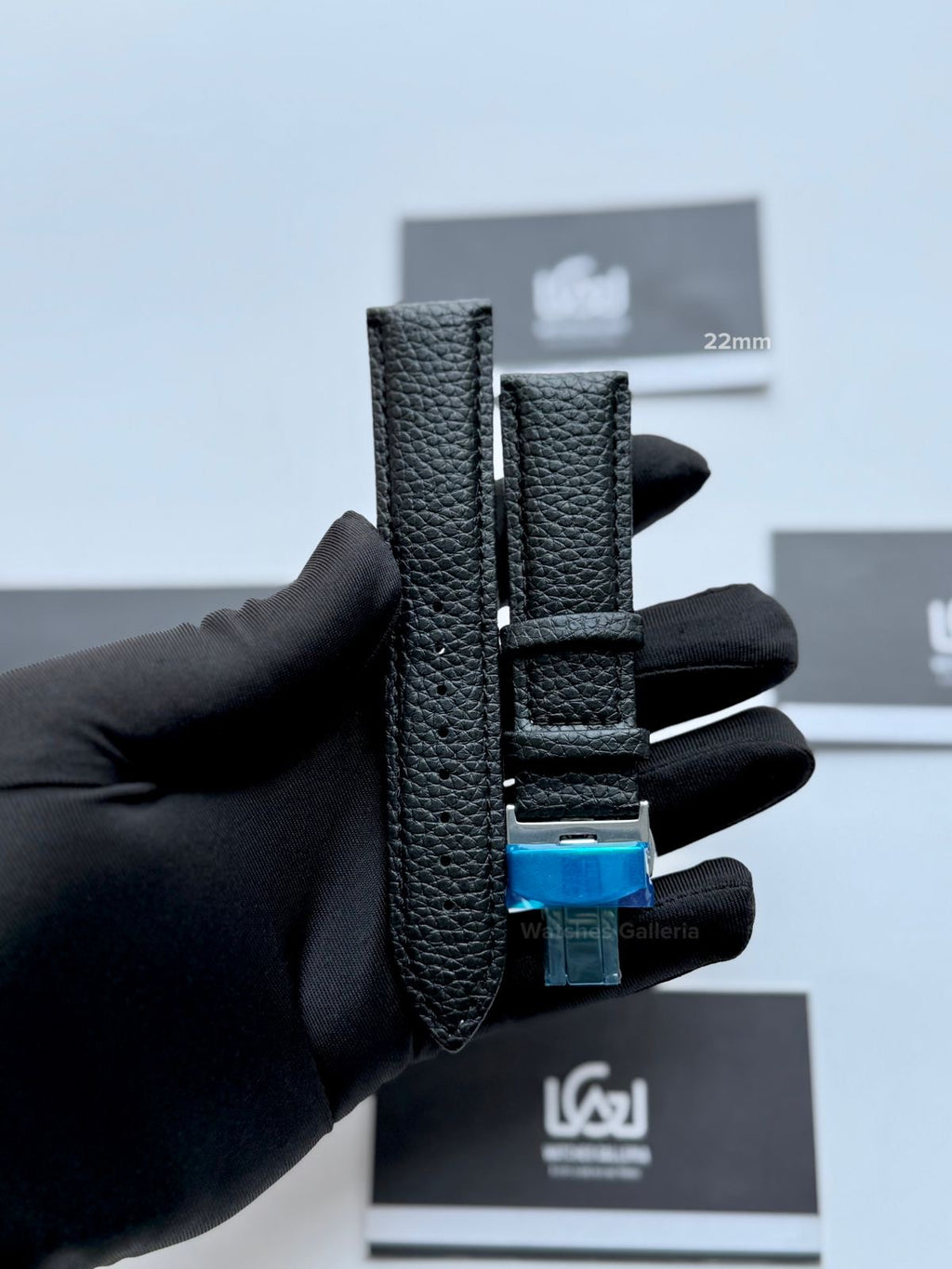 Premium Leather Strap 22mm | Master Lock Deployment Clasp | Universal Fit