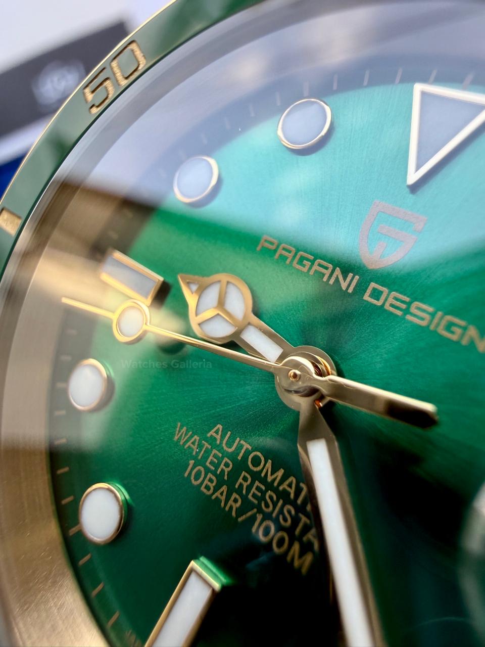 Pagani Design PD1661 Submariner Hulk (Gold Green) Pagani Design in Pakistan