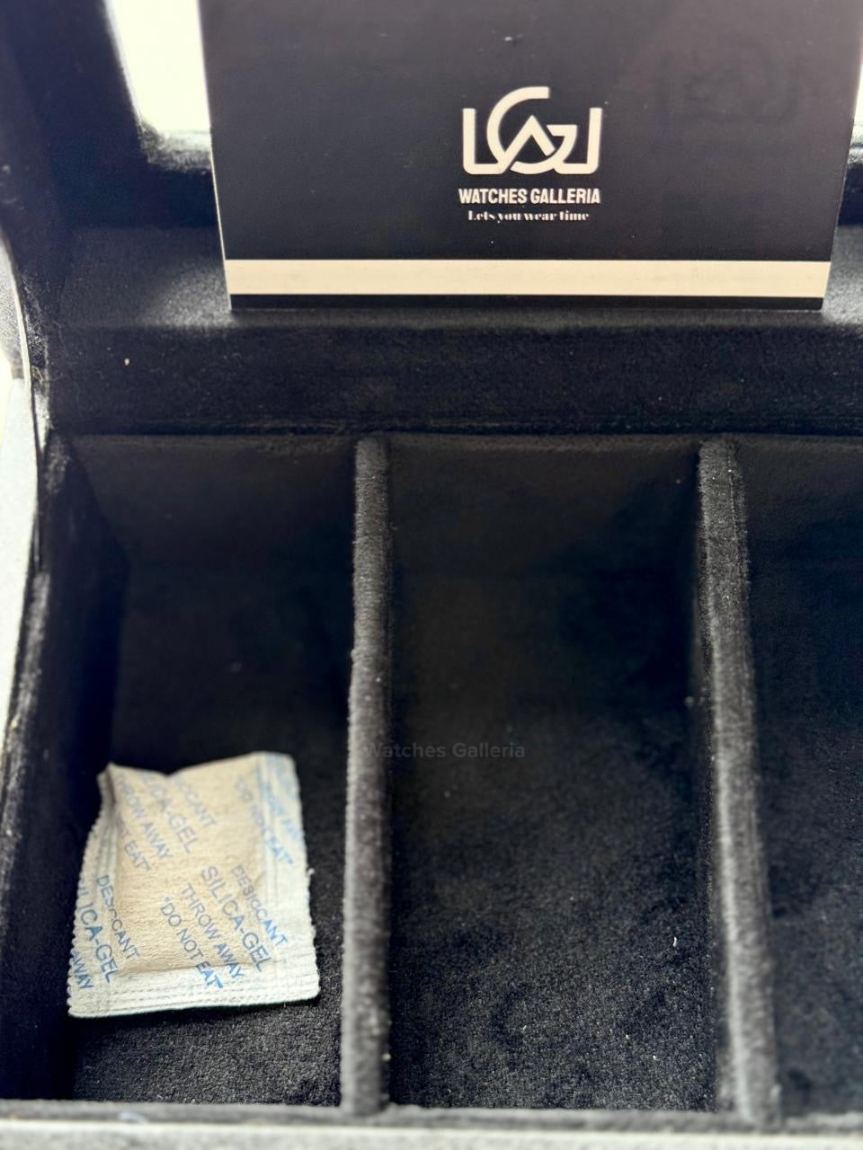 Watch Organizer Box (Black) | 3 Slots Watch Box | Watch Storage Box | Watch Box