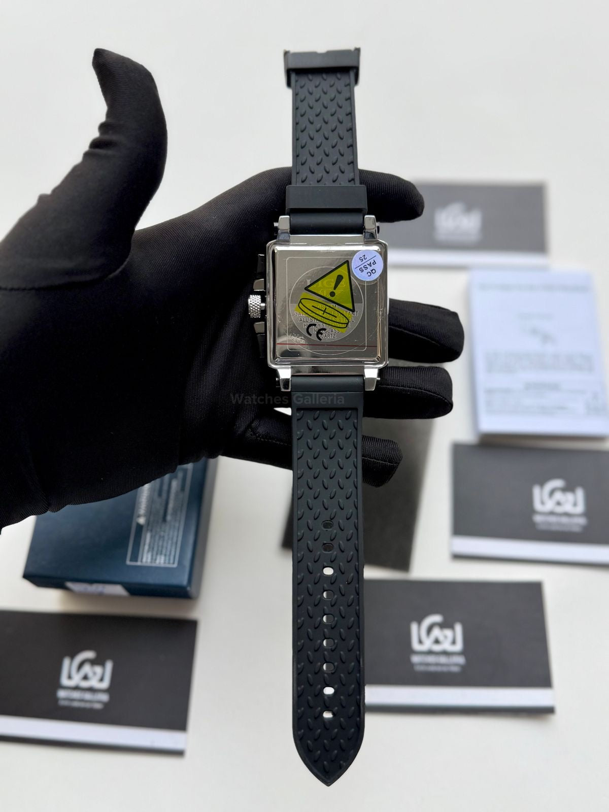 Lige Watch LG8935 Square Chronograph (Silver/Black) Lige Watch Pakistan