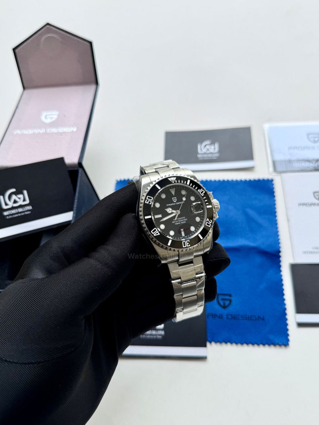 Pagani Design Watch PD1639 Submariner Automatic (Black) Pagani Design in Pakistan