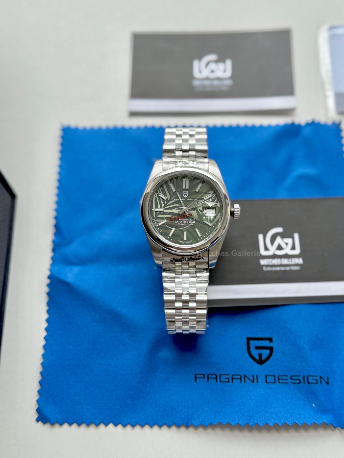 Pagani Design Oyster Perpetual Jubilee Automatic PD1715 Palm Dial (Green) Pagani Design in Pakistan
