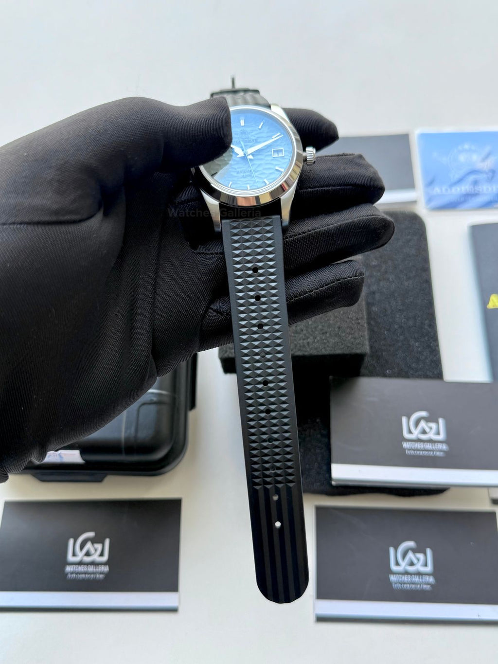 Addiesdive AD2118 Omiwatari Blue Silicon “Ice Blue” Addiesdive Watch in Pakistan