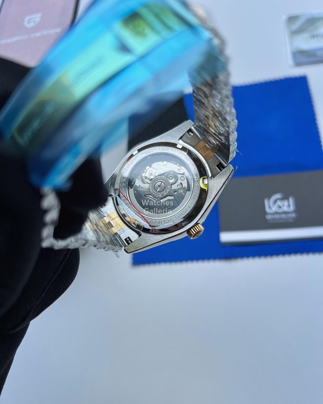 Pagani Design DateJust Stones Dial Automatic (Gold) PD1645 Watches Galleria