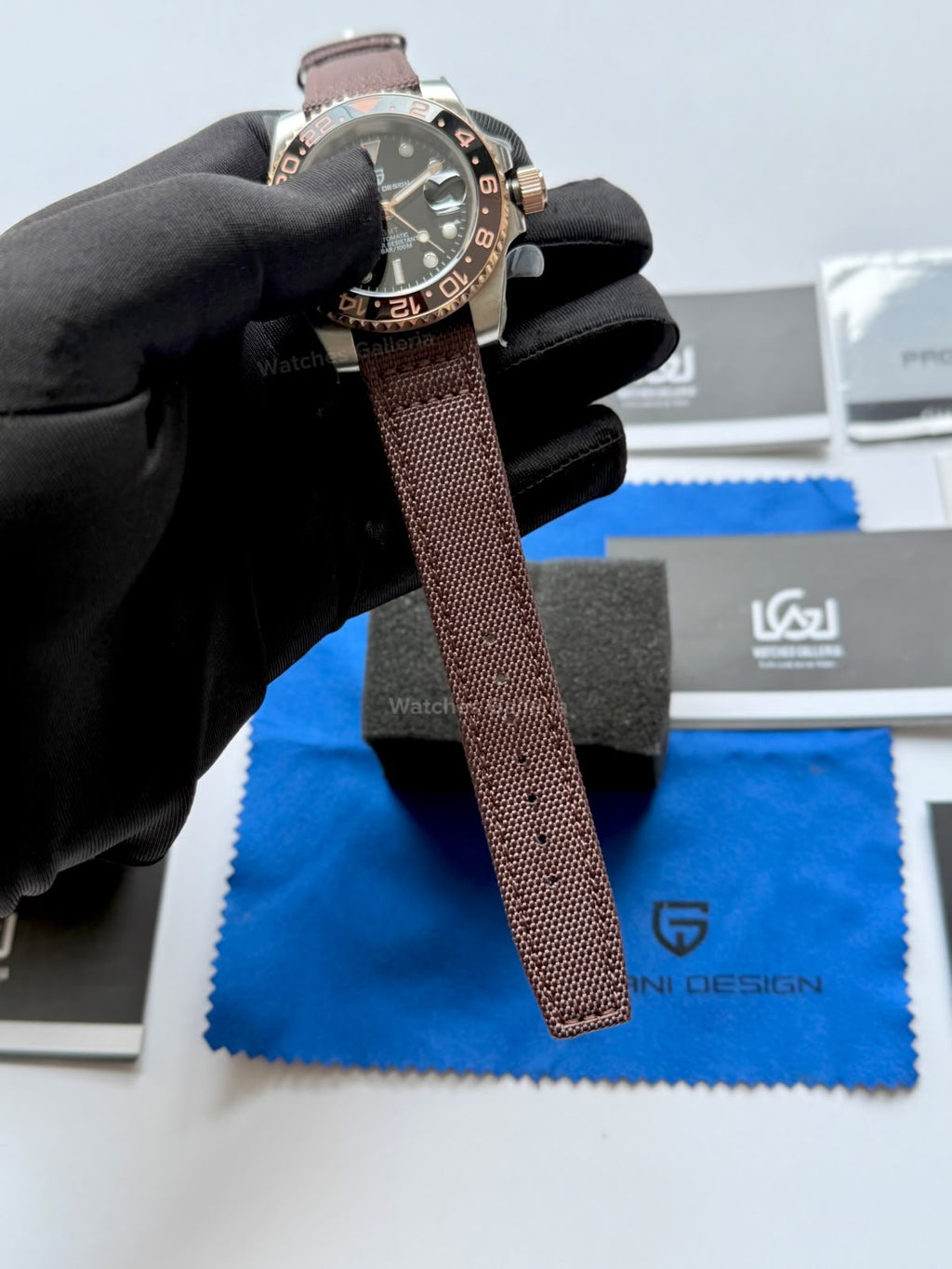 Pagani Design PD1662 GMT Master II Rootbeer Automatic GMT Watch – Limited Edition, Two-Tone Jubilee Stainless Steel Bracelet, Ceramic Rotating Bezel, Sapphire Crystal & Dual Time Zone