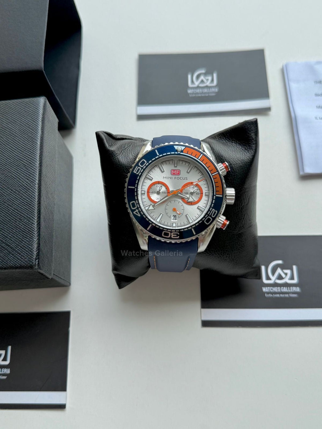 Mini Focus Speedmaster Planet Ocean Quartz (Blue/Orange) MF0426G01 Watches Galleria