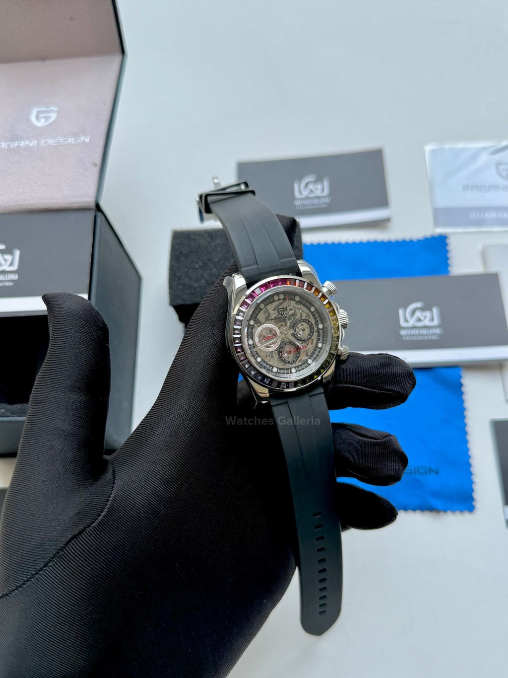 Pagani Design Rainbow Skeleton Automatic PD1653 (Silicon) Pagani Design in Pakistan