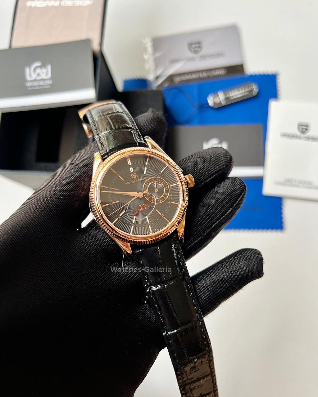 Pagani Design Classic Dress Watch (Black/Gold) PD1689