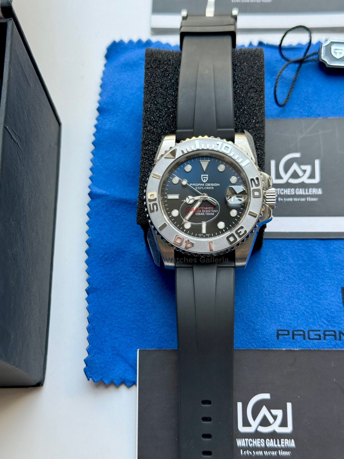 Pagani Design PD1651 YachtMaster Deep Sea 40mm Automatic – Seiko NH35A Japan Movement | Sapphire Crystal | 100M WR | Silicon Strap
