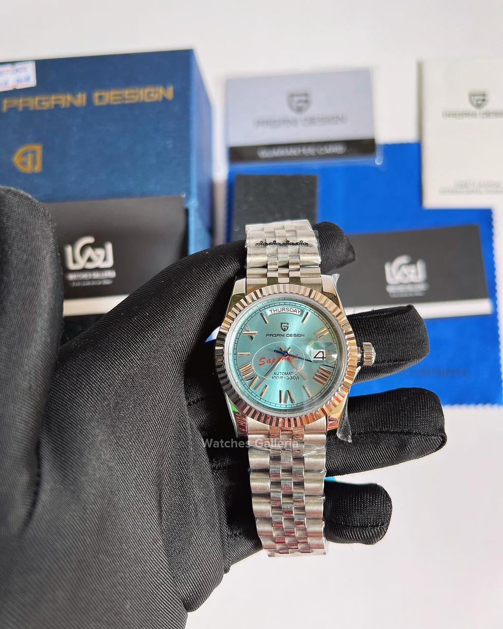 Pagani Design Date Day 36mm Automatic (Ice Blue)  PD1752 "Limited Edition"