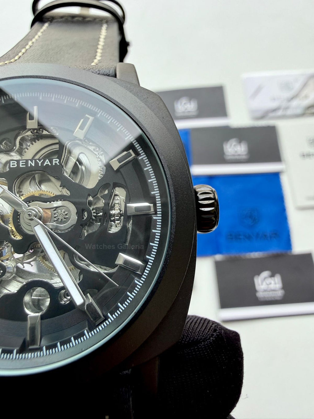 Benyar BY5121 Skeleton Automatic Watch (Black) Benyar in Pakistan