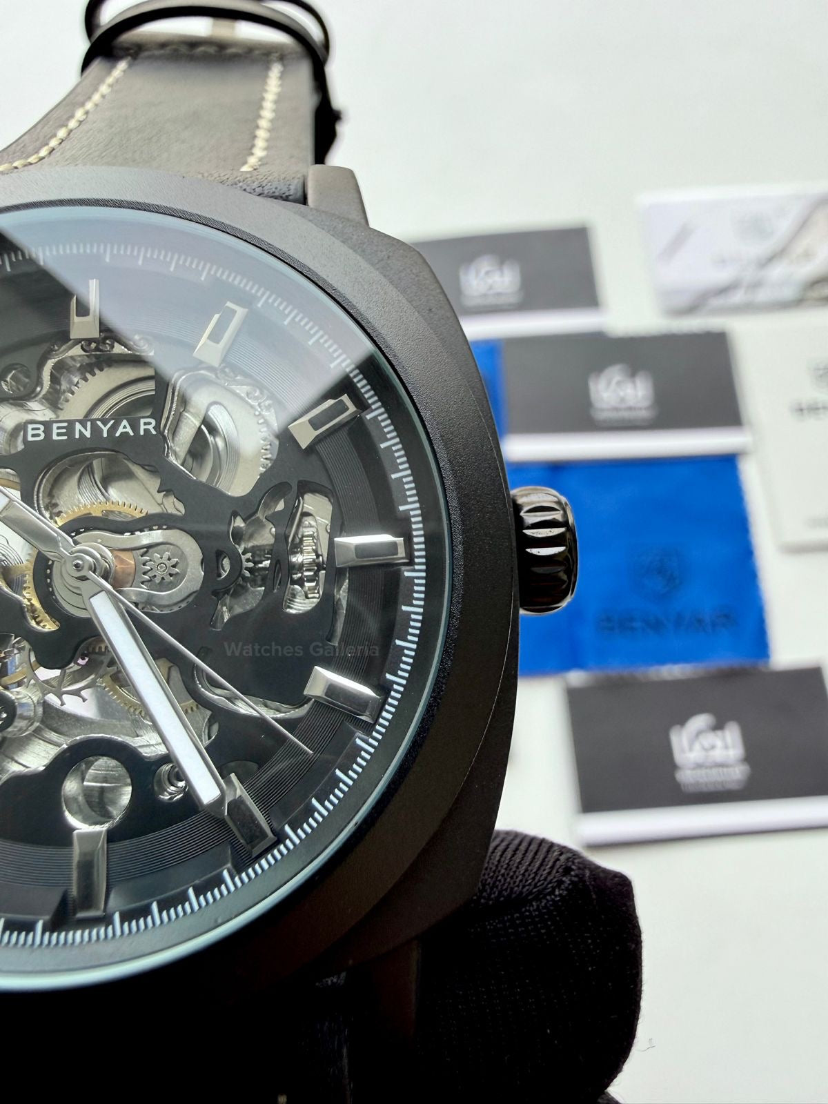 Benyar BY5121 Skeleton Automatic Watch (Black) Benyar in Pakistan