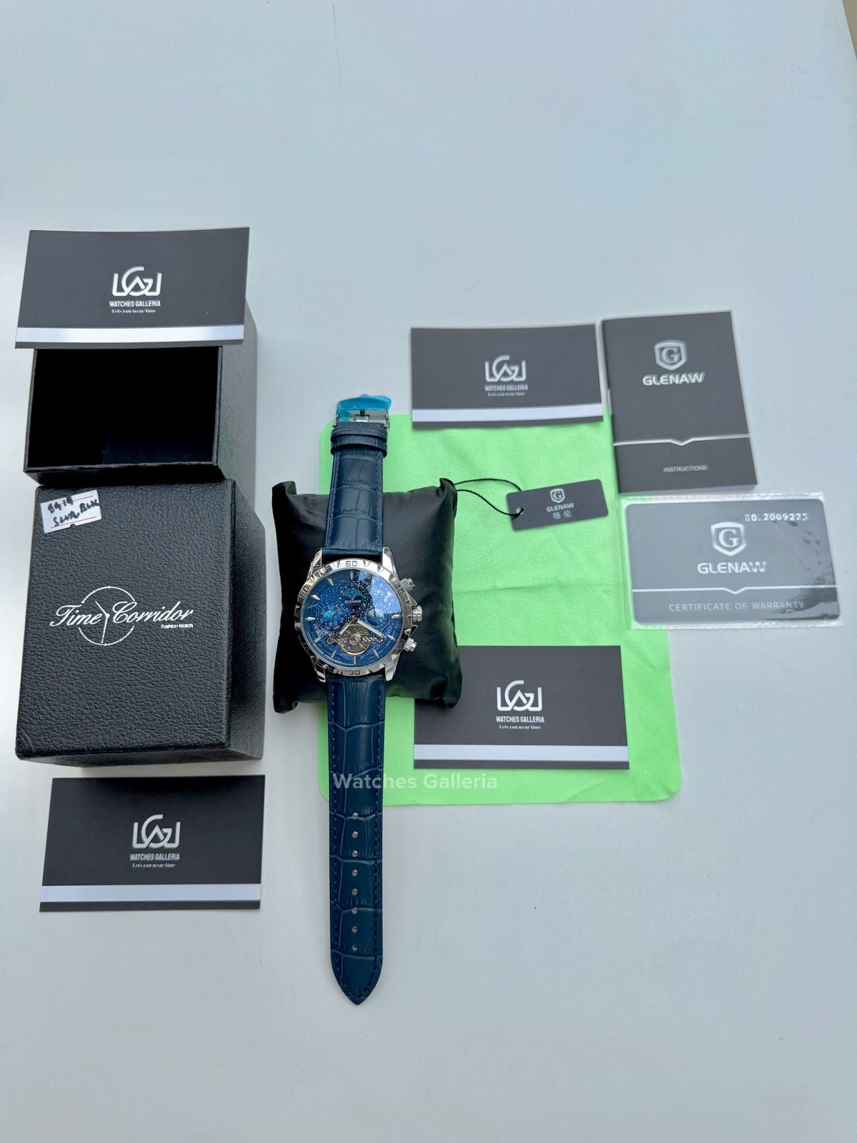 Glenaw Moonphase Automatic (Blue) GL8919 Watches Galleria